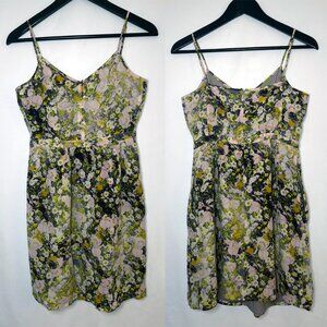 Madewell Purple/Pink/Green Flowery Summer Dress (Size 0)
